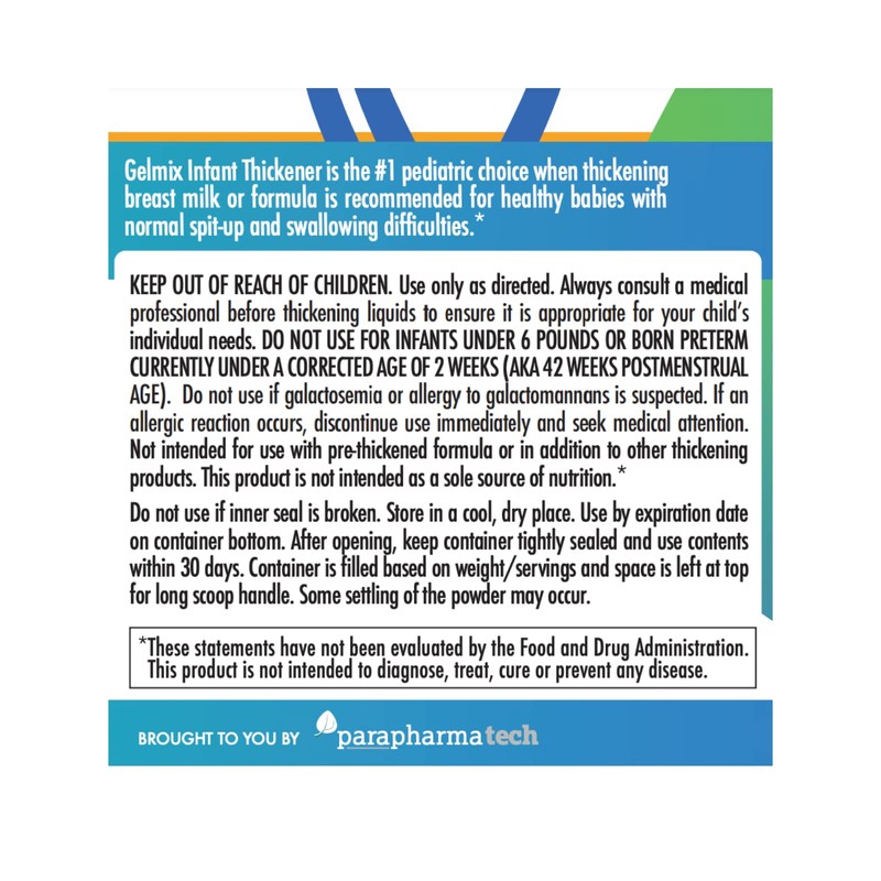 Gelmix Infant Thickener for Breast Milk & Formula, 4.4 oz