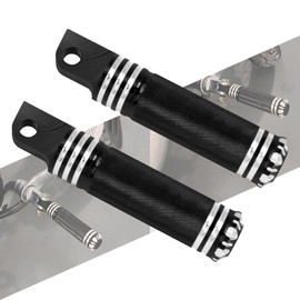 HCmotorku Motorcycle Foot Pegs for Harley Sportster XL883 XL1200 Touring Road King Softail Dyna Black