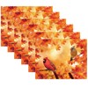 Fall Placemats 12 x 18 Inch Cardinal Maple Leaf Autumn