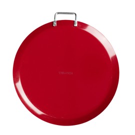 Comal Redondo Vasconia Básicos Hecho 100% de Aluminio con Antiadherente de Alto Rendimiento, 30 cm, Color Rojo