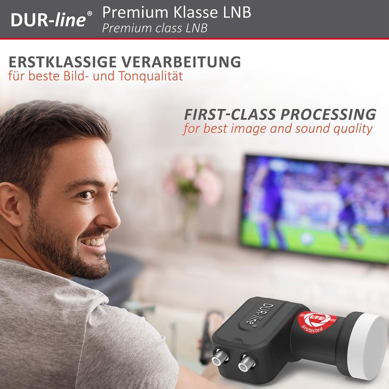 DUR-line + Ultra Twin LNB - 2 Participants Black -