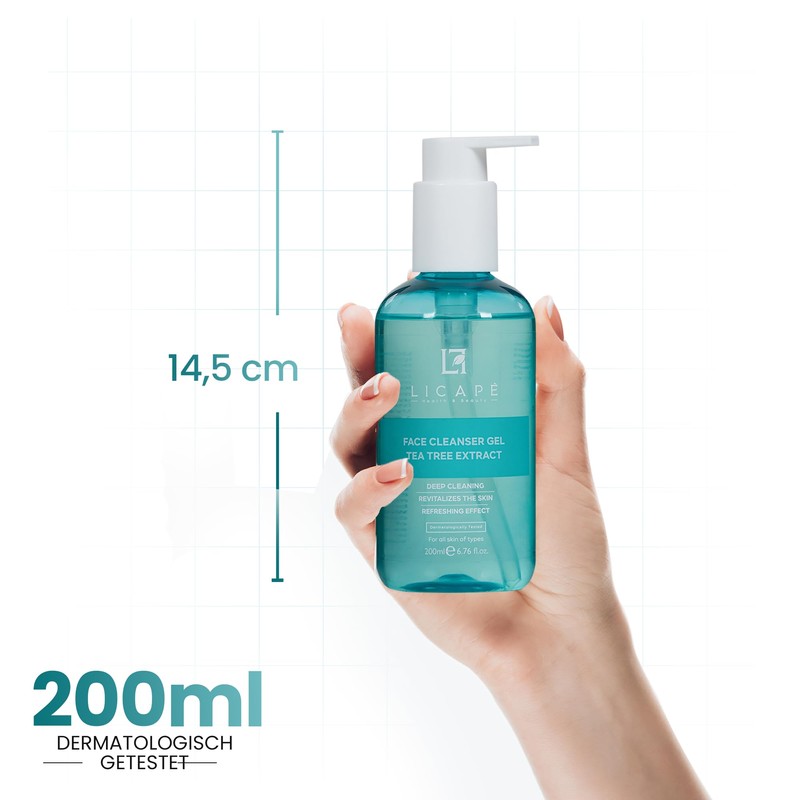 Tea Tree Extract Facial Cleansing Gel Oil / Acne Tendent