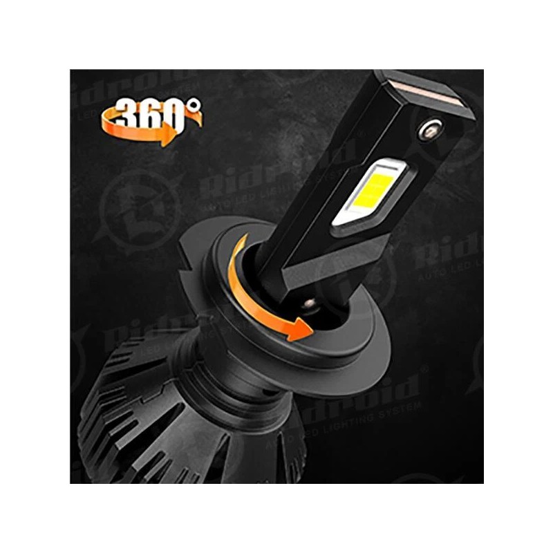 RIDROID CANBUS H7 LED Headlight Bulb Kit High or Low