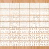 Zernblend 35 Pieces Small Numbers and Alphabet Stencils from Plastic