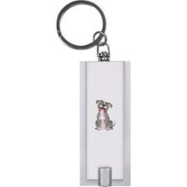 Azeeda 'Happy Pit Bull Terrier' Keyring LED Torch (KT00042482)