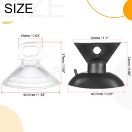 MECCANIXITY Bulb Changers, Suction Cup Light Lamp Replacing Tools for GU10 MR16 Bulbs, Black Clear 2 Colors, Pack of 10