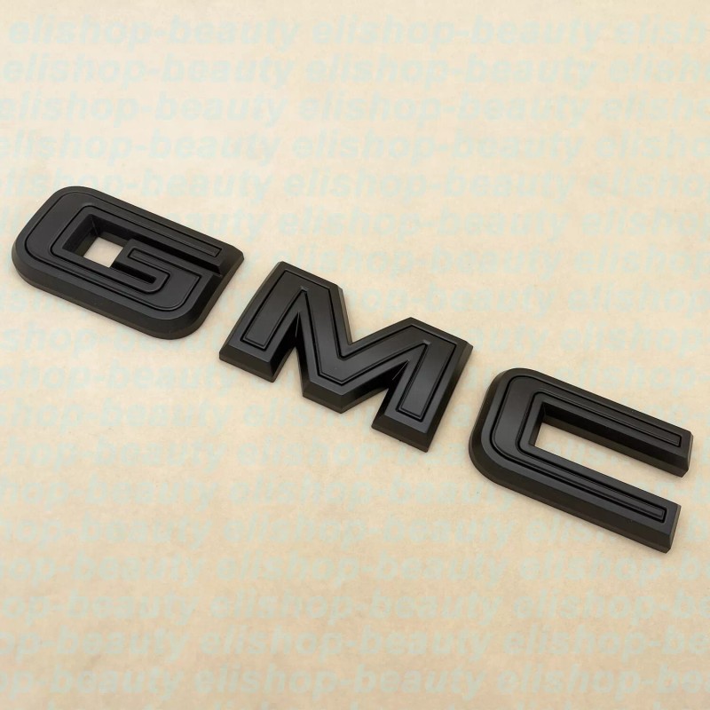 GMC Overlay Front Rear Emblem Black kit For 2019 -
