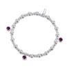 Philip Jones June (Alexandrite) Birthstone Stretch Charm Bracelet with Quote