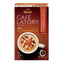 AGF Blendy Cafe Ratory Sticks, Thick Caramel Macchiato, 7 Sticks