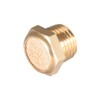 sourcing map 10pcs Brass Silencer G1/4 Adjustable Silencer G Brass
