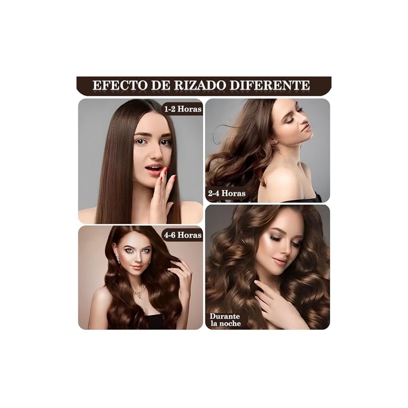3pcs Rizadores De Pelo Sin Calor, Heatless Curls, Tubos para