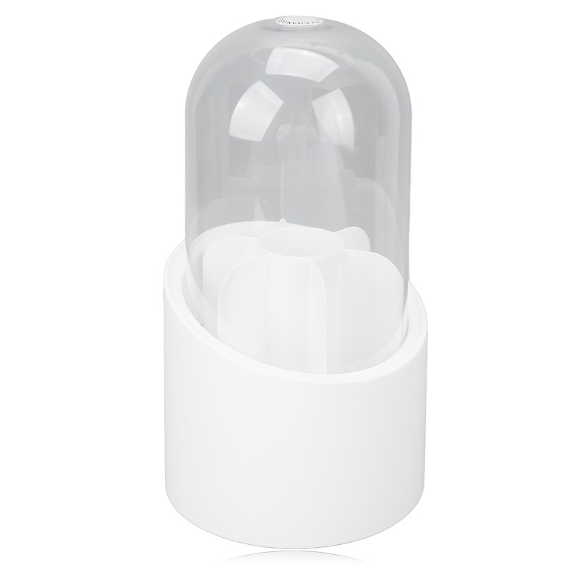 Makeup Brush Holder 360 Degree Rotatable Large Capacity Dustproof Cosmetics