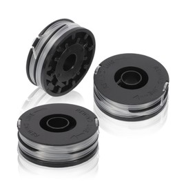 Konuooer Mower Spools (Pack of 3) Suitable for Florabest Electric Grass Trimmer Replacement Parts FRT 450 A1 FRT 430/10 FRT 430 FRT 500/8 Replacement Spool for Grass Trimmer