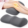 Ergonomic Orthopedic Knee Wedge Pillow for Back Sleeping, Contoured Memory