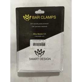 Mika Metals Rubber Mounted Handlebar Clamps 1-1/8" Blue