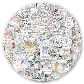 Inspirational Bible Stickers Pack of 100 for Water Bottles, Laptops, Cars, Skateboards, Men, Cave Decorations, Teens, Adults