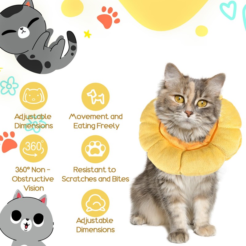 Soft Dog Cone Collar, Dog Cones After Surgery Soft, Flower