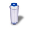 Dual Whole House Water Filter System, Transparent Standard Housings, Presser