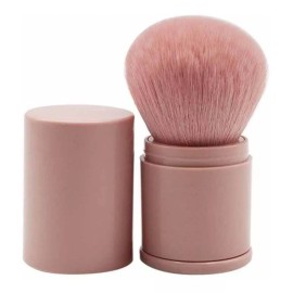 SBeauty Brocha Maquillaje Retráctil Rosa Portátil