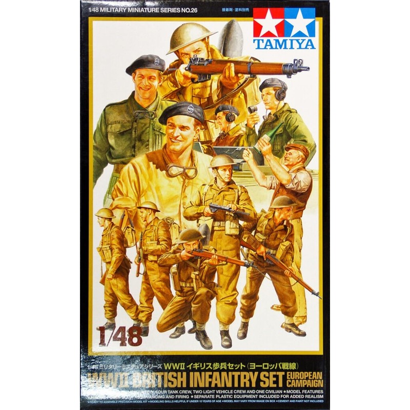 Tamiya 1/48 British Infantry Set - European Campaign