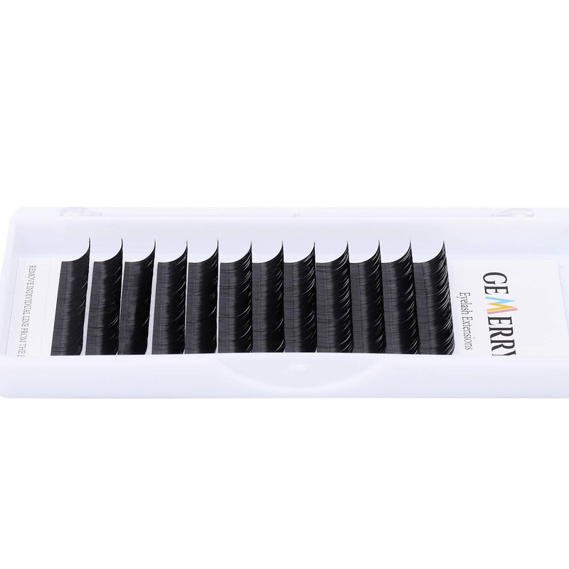 Gemerry Single Eyelash Extension Classic Thickness 0.07/0.15/0.18/0.20 mm C/D Curl,