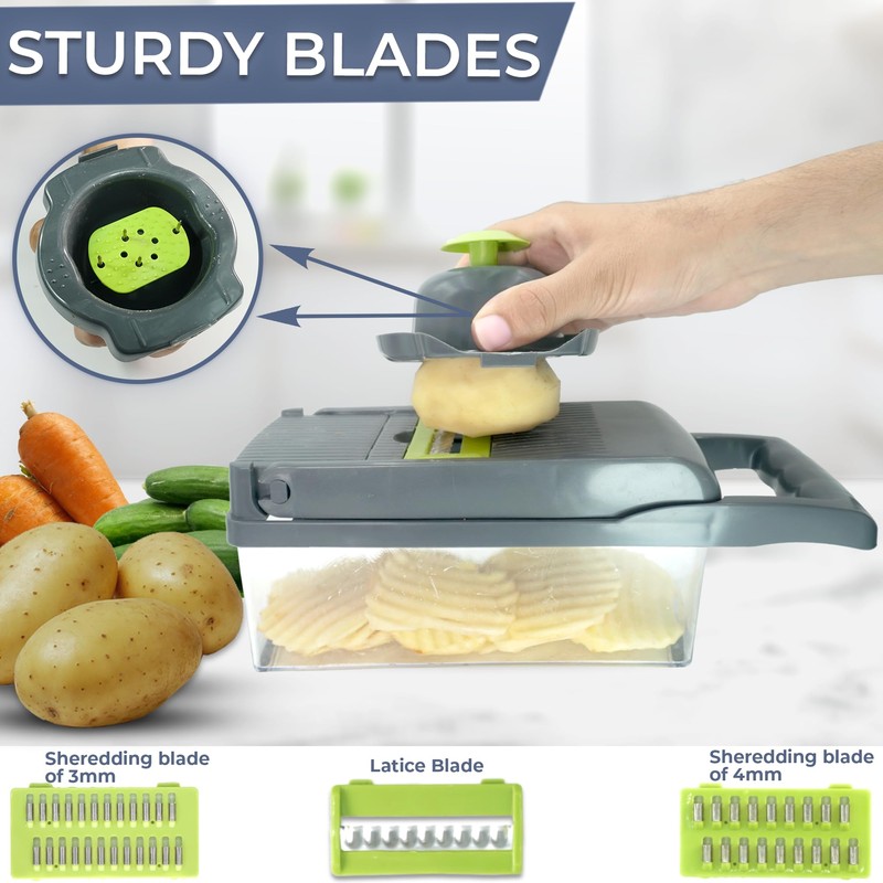Vegimax Vegetable Chopper & Slicer: Effortless Veggie Cutting for Onion,