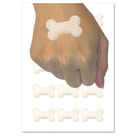 Dog Bone Temporary Tattoo Water Resistant Fake Body Art Set Collection - 15 2" Tattoos (1 Sheet)