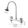 RV Kitchen Sink Faucet Non-Metallic Bathroom Sink Faucets with 360