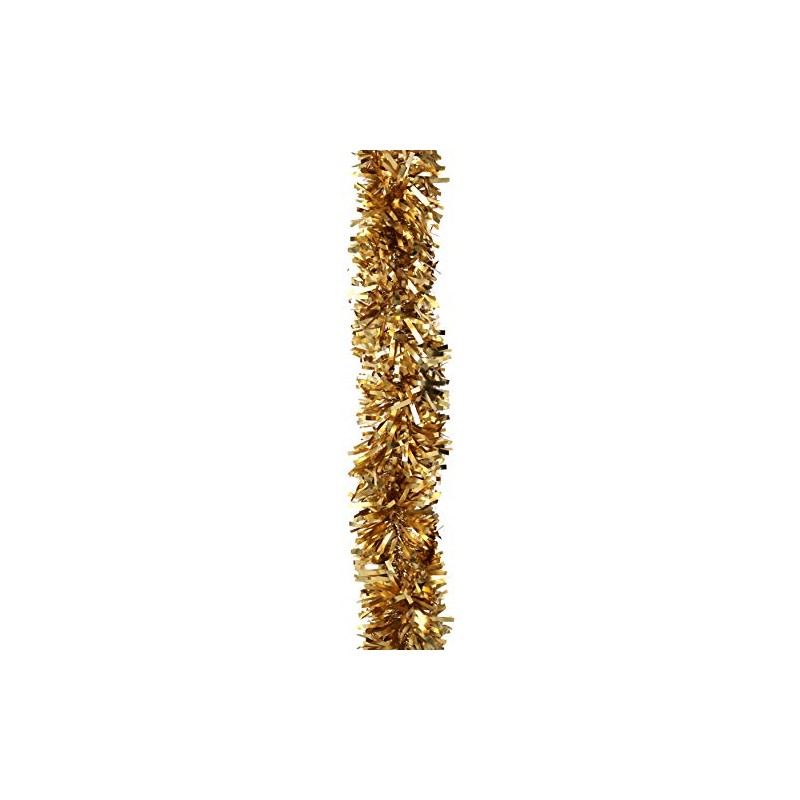 Robelli Thick Luxury MATTE Christmas Tree Tinsel Decoration (Gold -