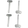Toothpaste Squeezer, 4 Pcs Metal Manual Toothpaste Squeezer Roller Stainless