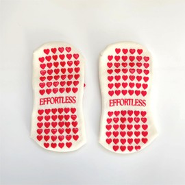 Shapes Studio Crew Half Calf Grip Socks, Cutest Fruits Pilates Socks, Ruffle socks, Non-Slip, Barre Yoga Fitness (US, Numeric, 5, 10, Regular, Regular, Bright Pink Bow, Effortless Club)