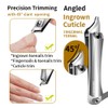EBEWANLI Ingrown Toeail Clippers, Pointed Slant Blade Toe Nail Clippers