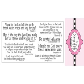 Christian Stamps for Card-Making and Scrapbooking Supplies by The Stamps of Life -Praise4Him Scripture Sentiments