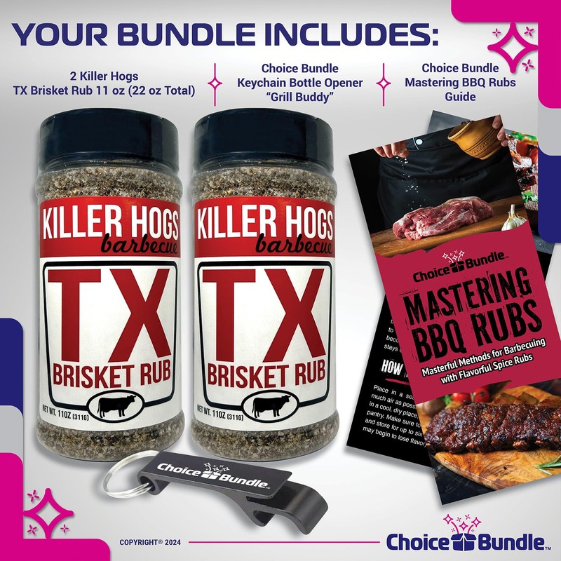 Killer Hogs TX Brisket Rub - Texas Style Premium BBQ