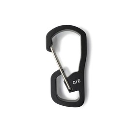 CIE 2ROOMS CARABINER NATO BLACK 2-piece Set, Lightweight, Carabiner, Cordura, Men's, Women's, Aluminum Carabiner, NATO BLACK
