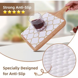 Shelf Drawer Liners for Kitchen Cabinets 11.8 x 236.2 Inches Non Adhesive Drawer Liner Thickened Refrigerator Liner Gold Quatrefoil Strong Non-Slip Paper for Tool Box with Knife and Tape Measure