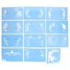 12Pcs*2 Stencils for Face Painting, Face Paint Stencils, PET Face