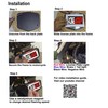 ICBEAMER Waterproof Universal Fit Most Motorcycle License Plate Frame w/