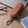 AOZUO Keyless Go Protection, PU Leather Key Bag, Car Key