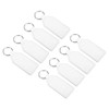 PATIKIL Leather Keychain Blanks, 8 Pack PU Leather Key Fob