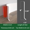 GAMZAU Flexible Baseboard Molding Trim, 6 Inch x 20 Feet