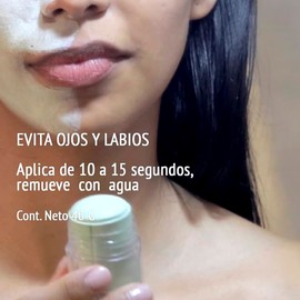 Mascarilla Facial - Molecular - Barra de 40gr - disminuye Acné - Puntos negros - limpieza profunda - té verde