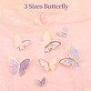 VEGCOO 80 Butterfly Cupcake Toppers Birthday Party Decorations - Assorted