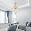 WUZUPS Crystal Chandelier 10-Light Pendant Ceiling Light Modern Lighting Fixture