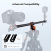 K&F CONCEPT 32" Horizontal Tripod Extension Arm, Aluminum Alloy 2-Section