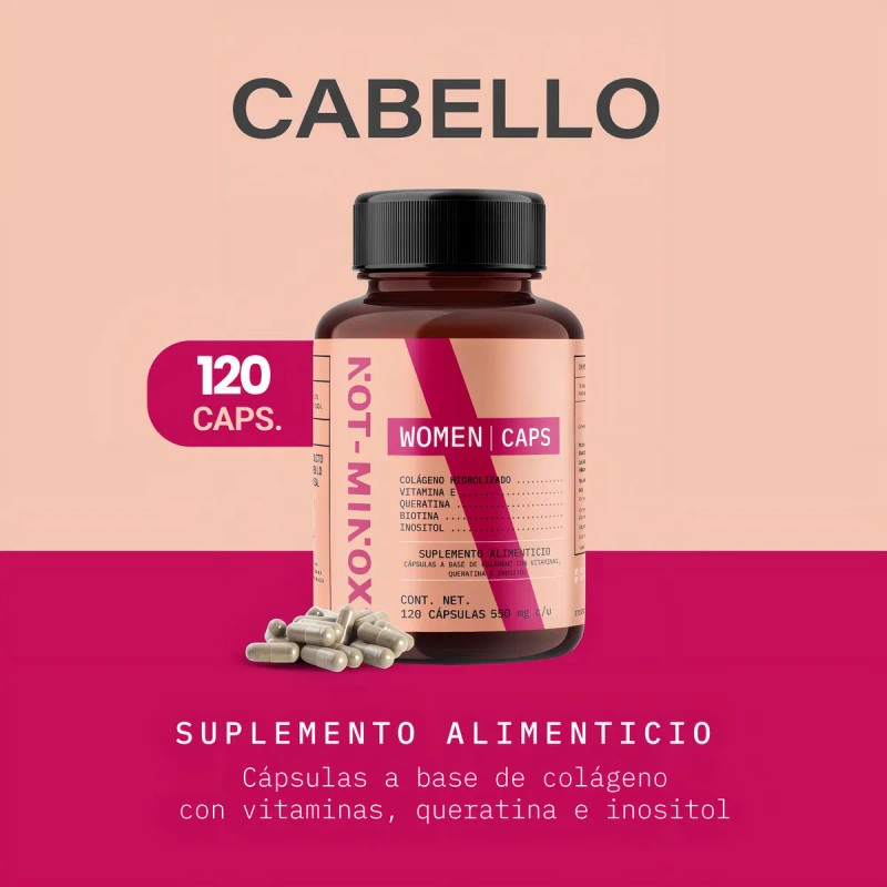 Not Minox Mujer Crecimiento De Cabello Queratina Vitamina E Sabor