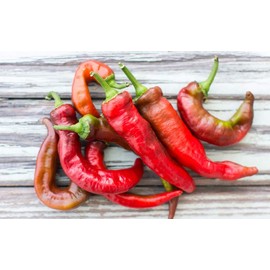 David's Garden Seeds Pepper Specialty Jimmy Nardello Italian 1115 (Red) 25 Non-GMO, Heirloom Seeds