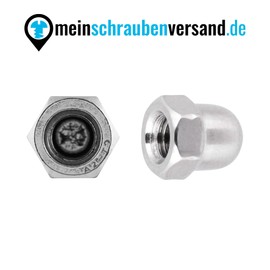 Acorn Nuts Hexagonal M8 High Shape DIN 1587 Stainless Steel Nuts A2 Cap Nuts Hex Nuts Cap Nuts M8 Pack of 25