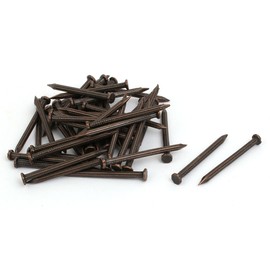 IIVVERR 3mmx40mm Carbon Steel Point Tip Cement Nail Copper Tone 50pcs (3mmx40mm punta de punta de acero al carbono, clavo, tono de cobre, 50 piezas