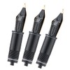 Asvine 3 PCS Fountain Pen Replaced Nibs, 6 Gold Plated
